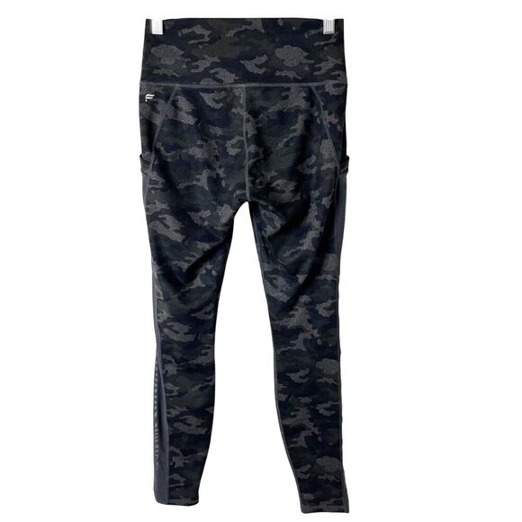 Power Hold by Fabletics Women's Athletic Leggings S Green Camo Print Mesh Insert - Picture 5 of 9